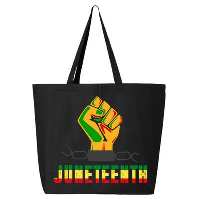 Juneteenth 1865 Hands In Chain 25L Jumbo Tote