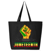 Juneteenth 1865 Hands In Chain 25L Jumbo Tote