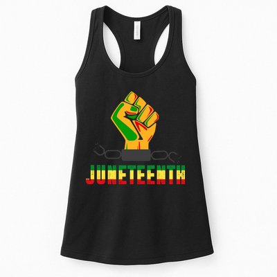 Juneteenth 1865 Hands In Chain Womens Tank Top