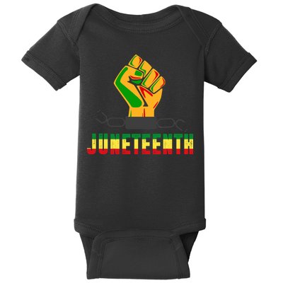 Juneteenth 1865 Hands In Chain Baby Bodysuit