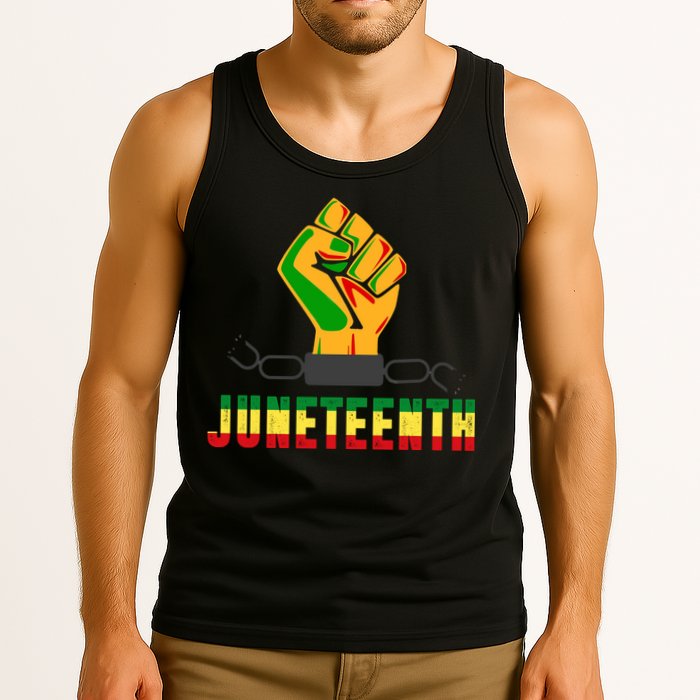 Juneteenth 1865 Hands In Chain Tank Top