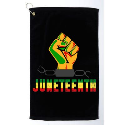 Juneteenth 1865 Hands In Chain Golf Towel