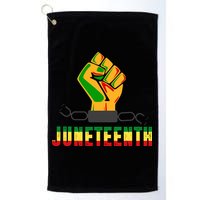 Juneteenth 1865 Hands In Chain Golf Towel