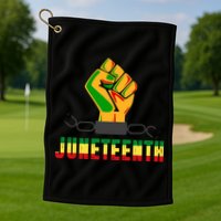 Juneteenth 1865 Hands In Chain Golf Towel