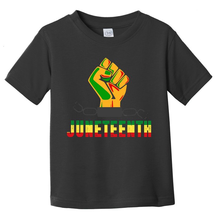 Juneteenth 1865 Hands In Chain Toddler T-Shirt