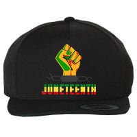 Juneteenth 1865 Hands In Chain Wool Snapback Cap