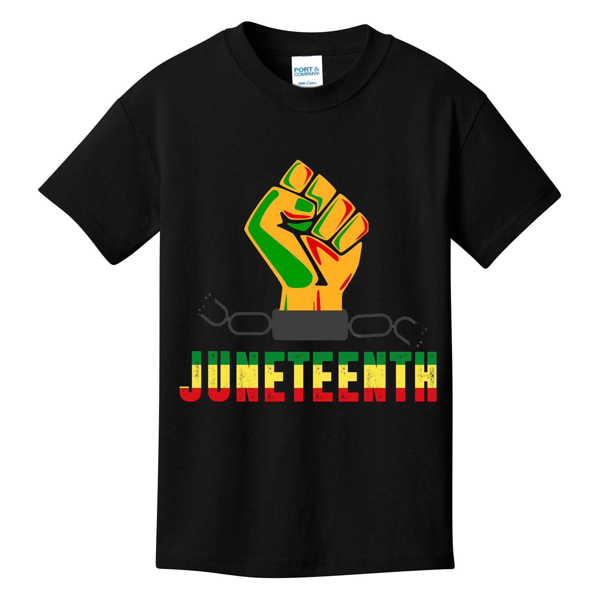 Juneteenth 1865 Hands In Chain Kids T-Shirt