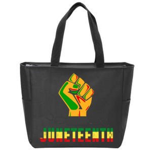 Juneteenth 1865 Hands In Chain Zip Tote Bag