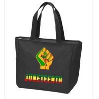 Juneteenth 1865 Hands In Chain Zip Tote Bag