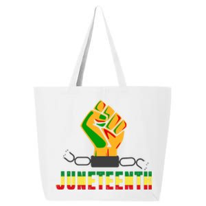 Juneteenth 1865 Hands In Chain 25L Jumbo Tote