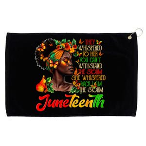 Juneteenth 1865 I Am The Storm Black Women History Month Grommeted Golf Towel