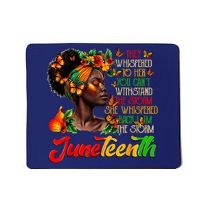 Juneteenth 1865 I Am The Storm Black Women History Month Mousepad