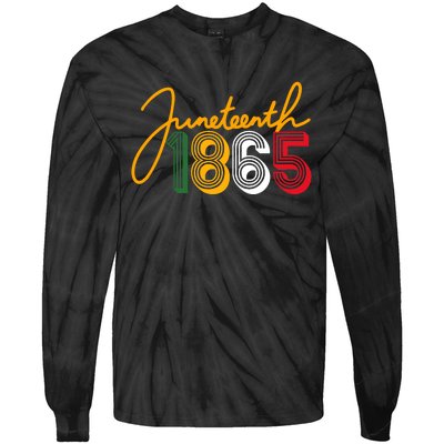 Junenth 1865 Is My Independence Black Women Black Pride Tie-Dye Long Sleeve Shirt