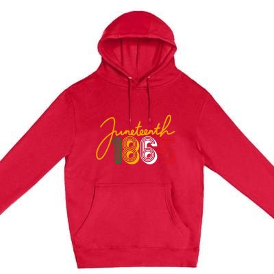 Junenth 1865 Is My Independence Black Women Black Pride Premium Pullover Hoodie