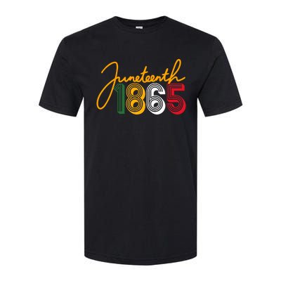 Junenth 1865 Is My Independence Black Women Black Pride Softstyle CVC T-Shirt