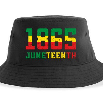 Juneteenth 1865 Independence Day Celebration Sustainable Bucket Hat