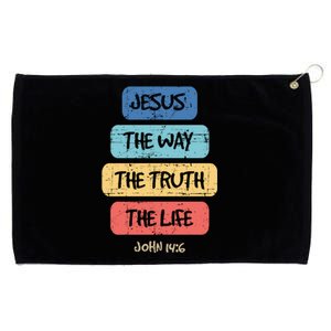 John 14:6 Jesus The Way Truth Life Bible Lover Christian Gift Grommeted Golf Towel