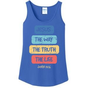 John 14:6 Jesus The Way Truth Life Bible Lover Christian Gift Ladies Essential Tank