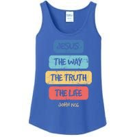 John 14:6 Jesus The Way Truth Life Bible Lover Christian Gift Ladies Essential Tank