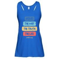 John 14:6 Jesus The Way Truth Life Bible Lover Christian Gift Ladies Essential Flowy Tank