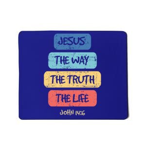 John 14:6 Jesus The Way Truth Life Bible Lover Christian Gift Mousepad