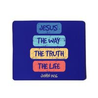 John 14:6 Jesus The Way Truth Life Bible Lover Christian Gift Mousepad