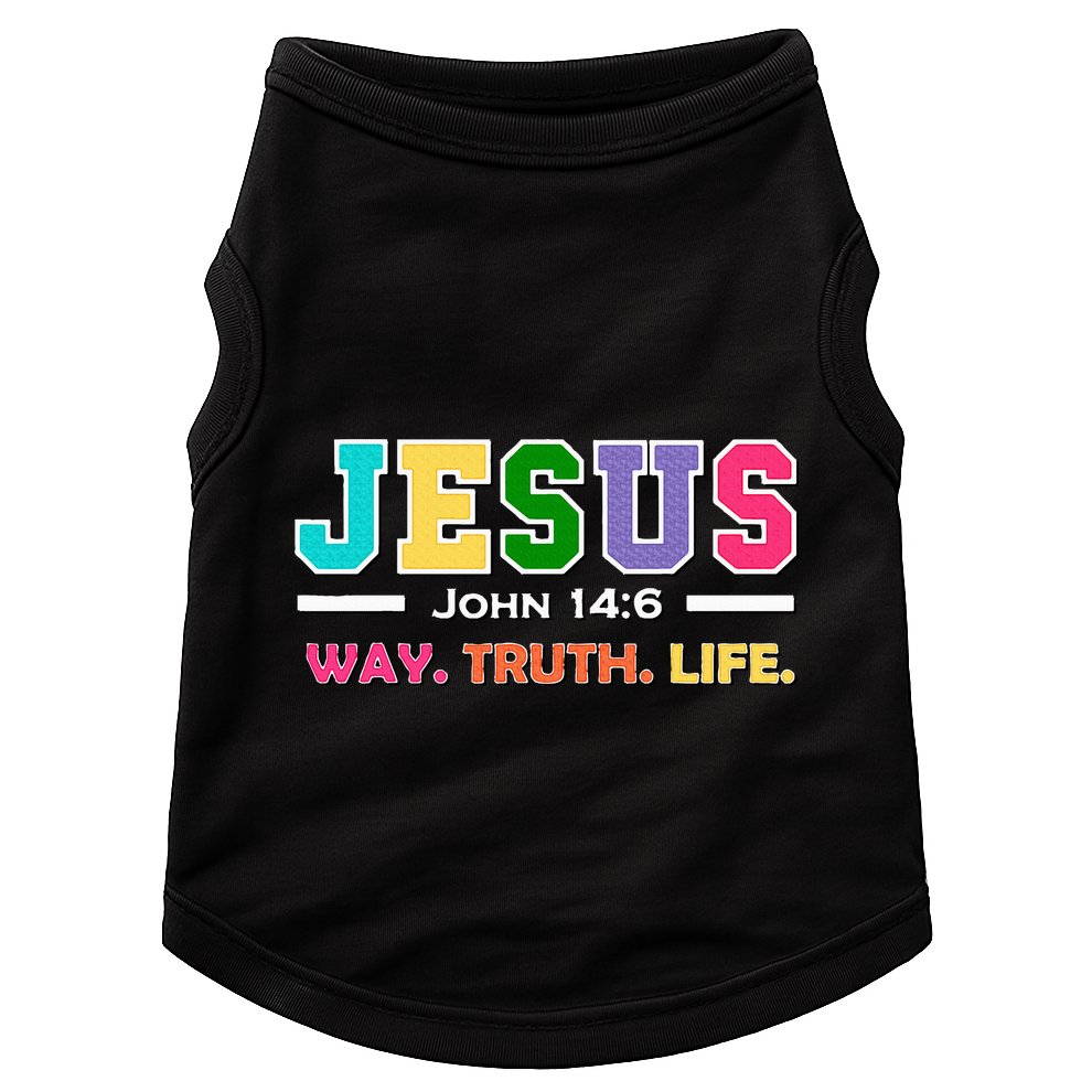 John 146 Jesus Is The Way Truth And Life His Banner Is Love Doggie Tank