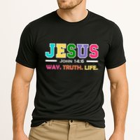 John 146 Jesus Is The Way Truth And Life His Banner Is Love Cooling Performance Crew T-Shirt