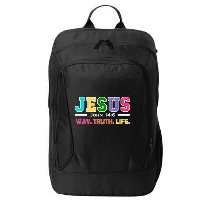 John 146 Jesus Is The Way Truth And Life His Banner Is Love City Backpack