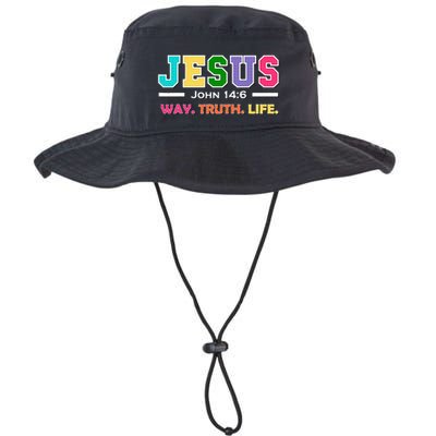 John 146 Jesus Is The Way Truth And Life His Banner Is Love Bucket Hat
