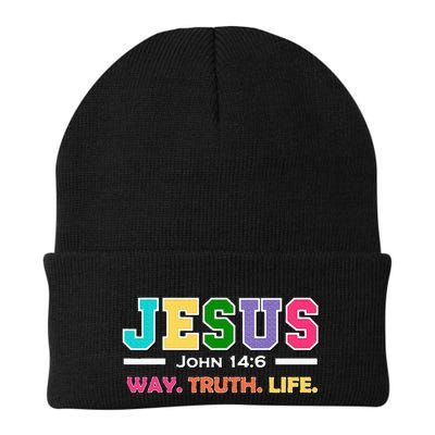 John 146 Jesus Is The Way Truth And Life His Banner Is Love Beanie