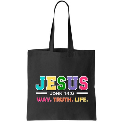 John 146 Jesus Is The Way Truth And Life His Banner Is Love Bag