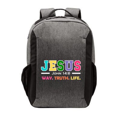 John 146 Jesus Is The Way Truth And Life His Banner Is Love Vector Backpack