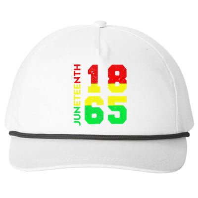 Juneteenth 1865 Juneteenth Is My Independence Day Snapback Five-Panel Rope Hat