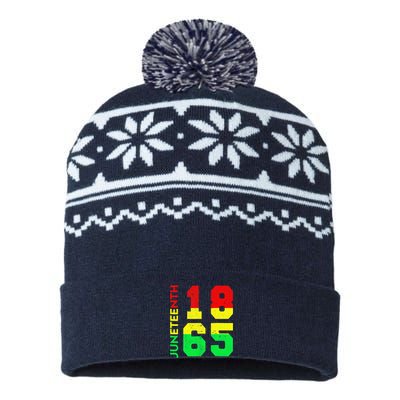 Juneteenth 1865 Juneteenth Is My Independence Day USA-Made Snowflake Beanie