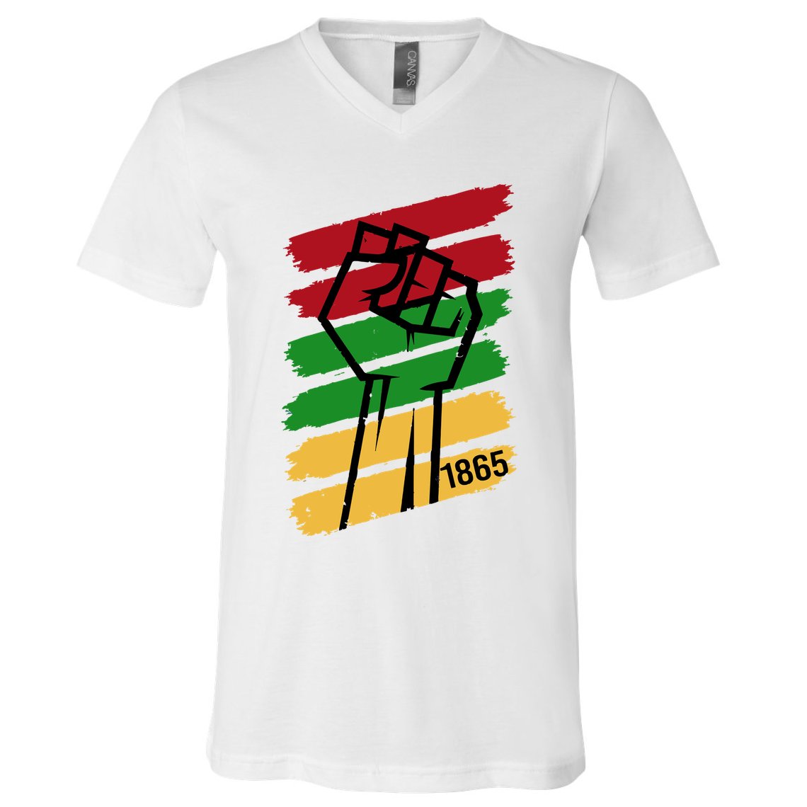 Juneteenth 1865 V-Neck T-Shirt