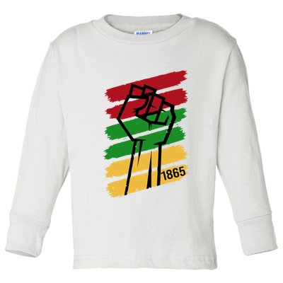 Juneteenth 1865 Toddler Long Sleeve Shirt