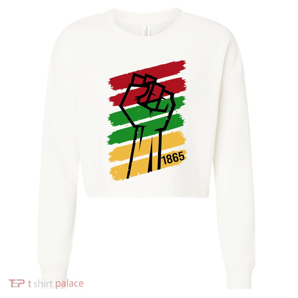 Juneteenth 1865 Cropped Pullover Crew