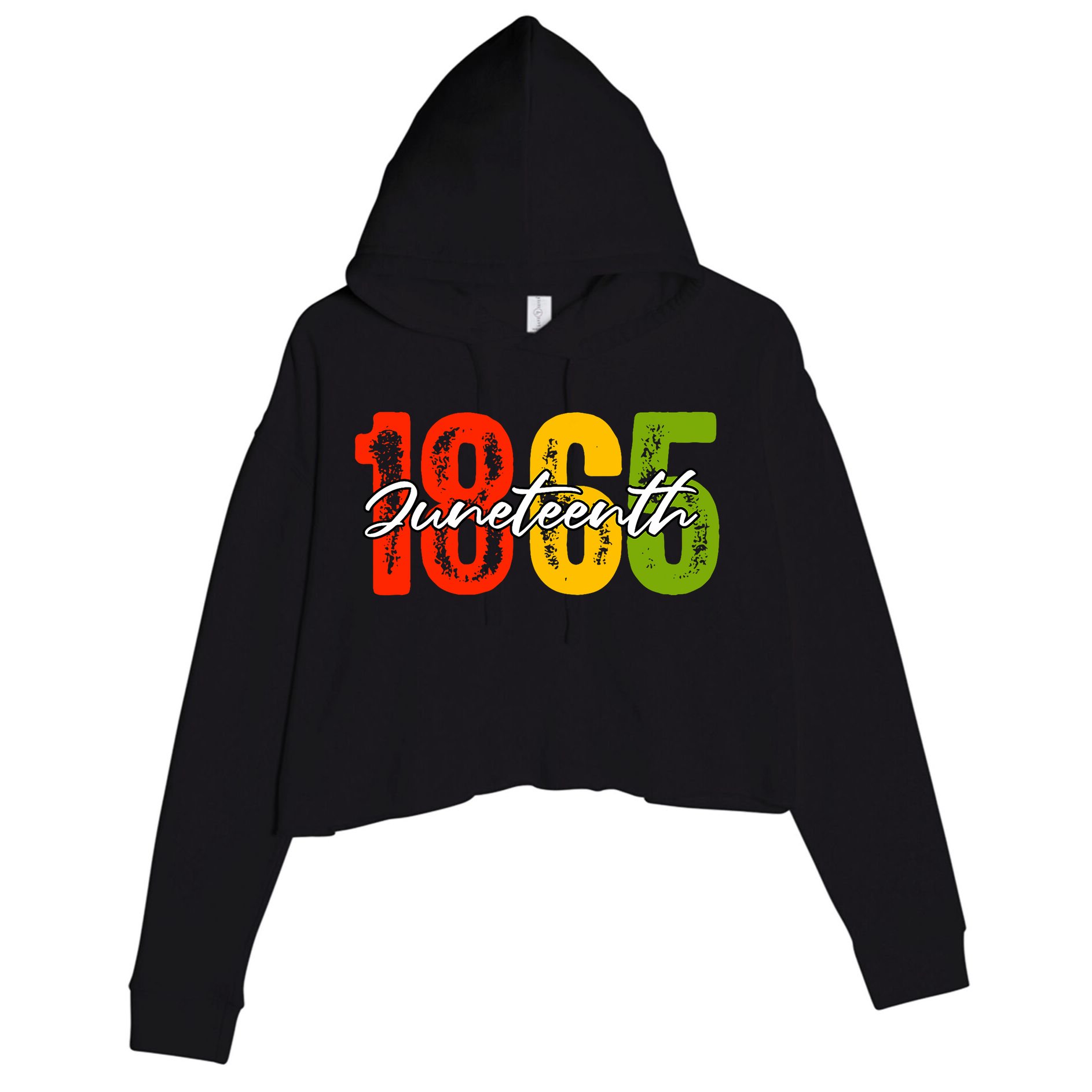 Juneteenth 1865 Crop Fleece Hoodie