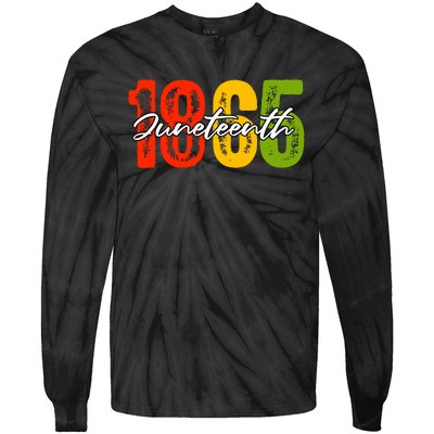 Juneteenth 1865 Tie-Dye Long Sleeve Shirt