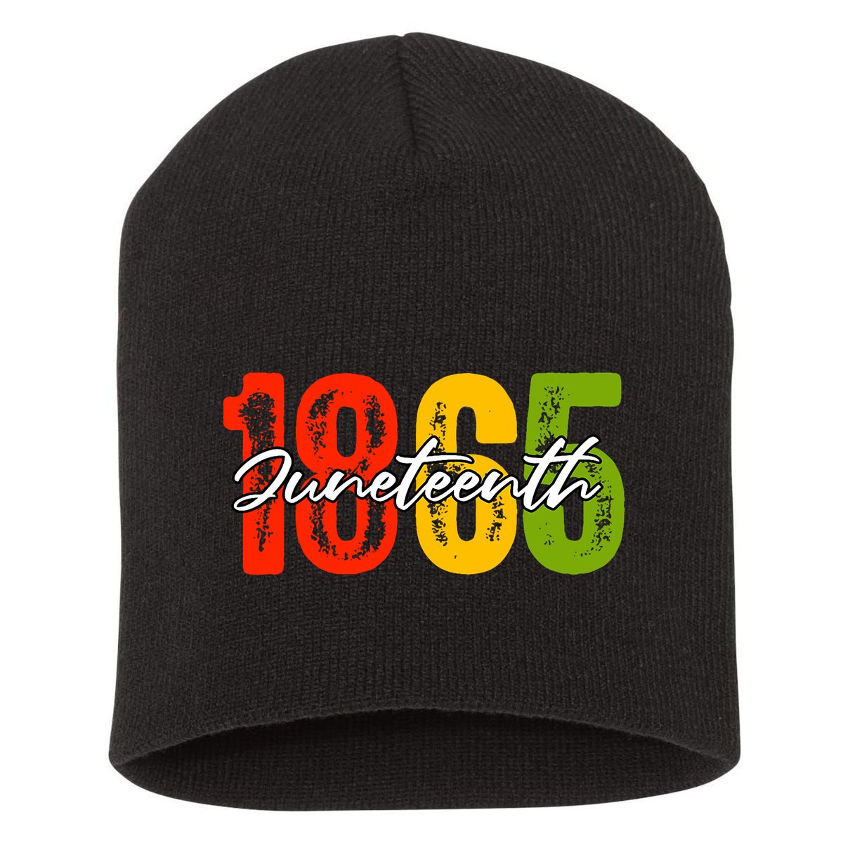 Juneteenth 1865 Short Acrylic Beanie