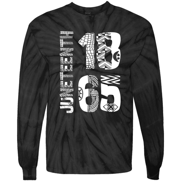 Juneteenth 1865 Tie-Dye Long Sleeve Shirt