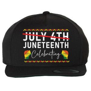 Junenth 1865 Junenth Freedom African America Great Gift Wool Snapback Cap