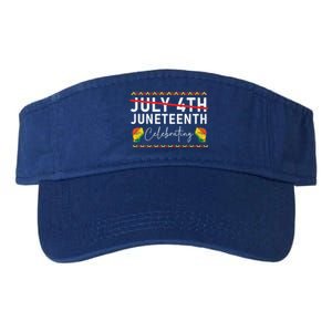 Junenth 1865 Junenth Freedom African America Great Gift Valucap Bio-Washed Visor