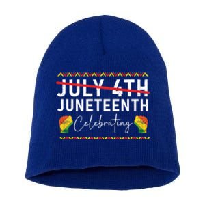 Junenth 1865 Junenth Freedom African America Great Gift Short Acrylic Beanie