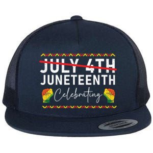 Junenth 1865 Junenth Freedom African America Great Gift Flat Bill Trucker Hat