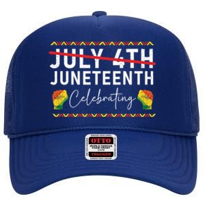 Junenth 1865 Junenth Freedom African America Great Gift High Crown Mesh Back Trucker Hat