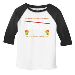 Junenth 1865 Junenth Freedom African America Great Gift Toddler Fine Jersey T-Shirt