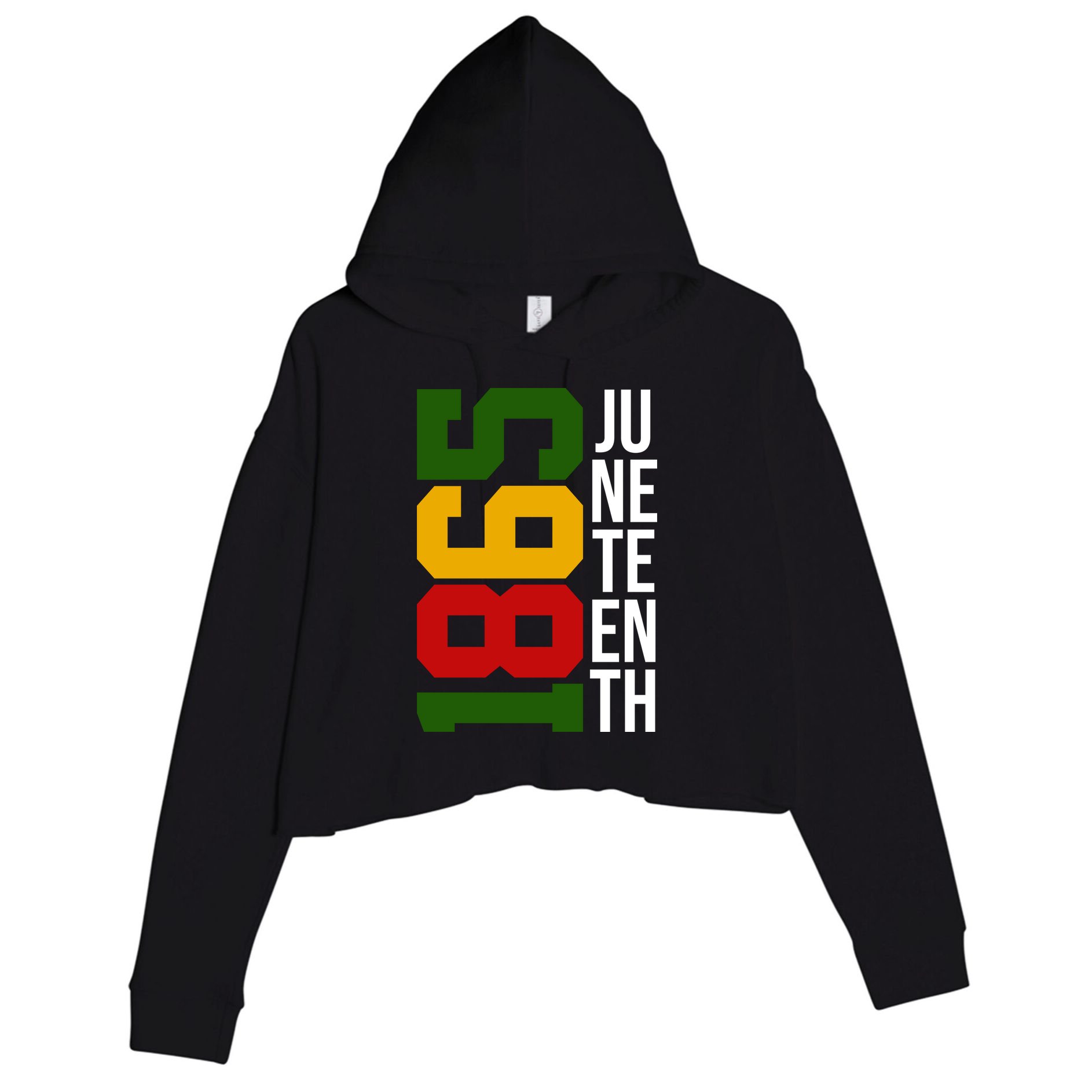 Juneteenth 1865 Crop Fleece Hoodie