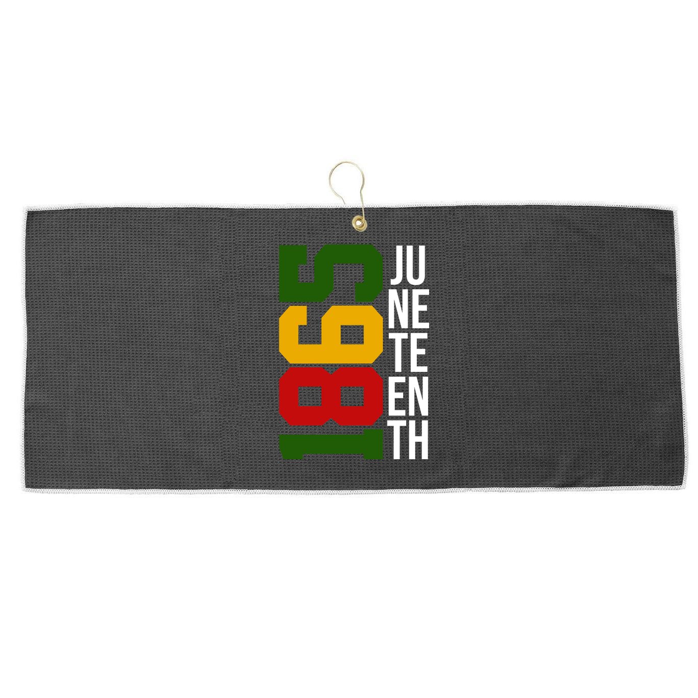 Juneteenth 1865 Large Microfiber Waffle Golf Towel